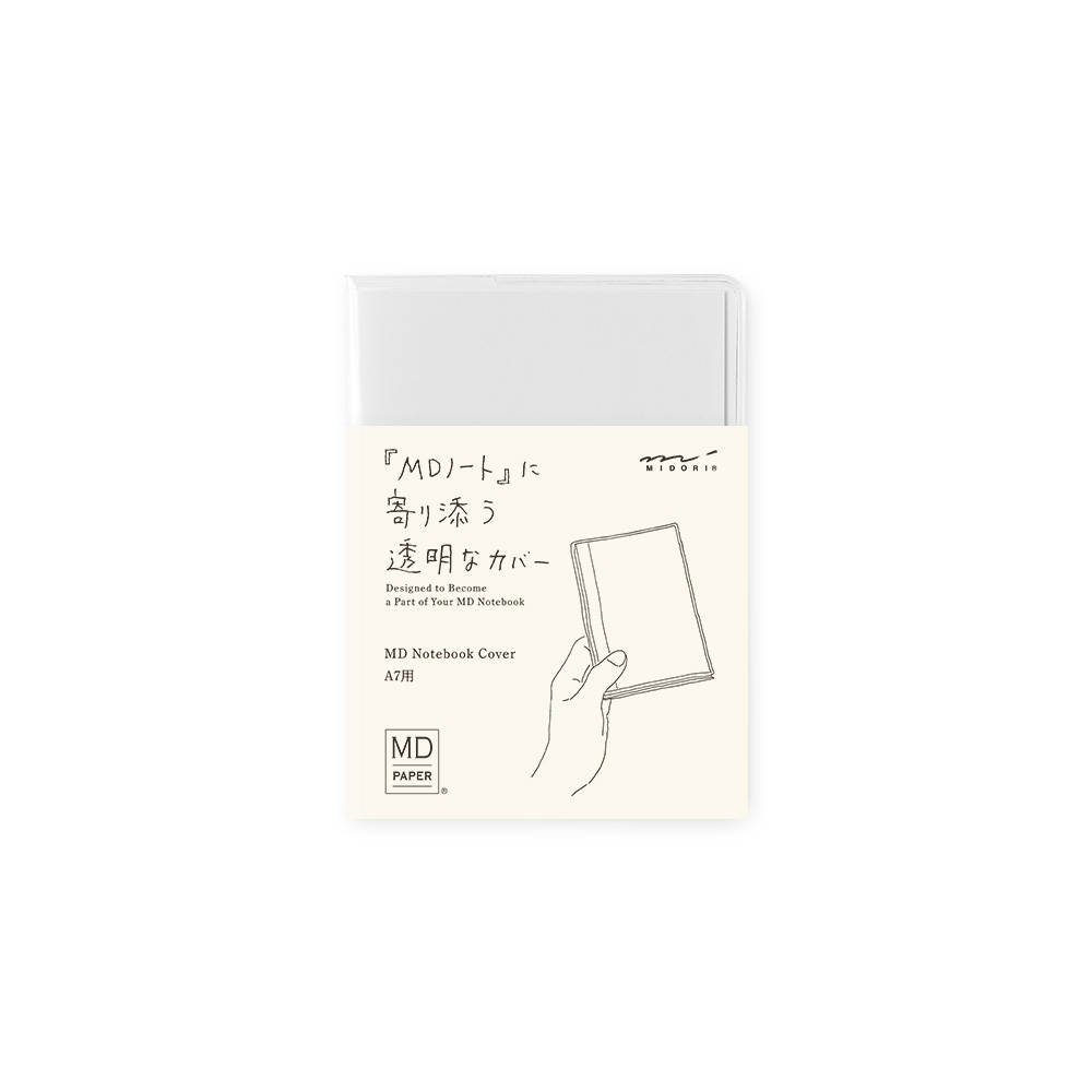 Midori MD Paper Notebook Cover A7 Clear